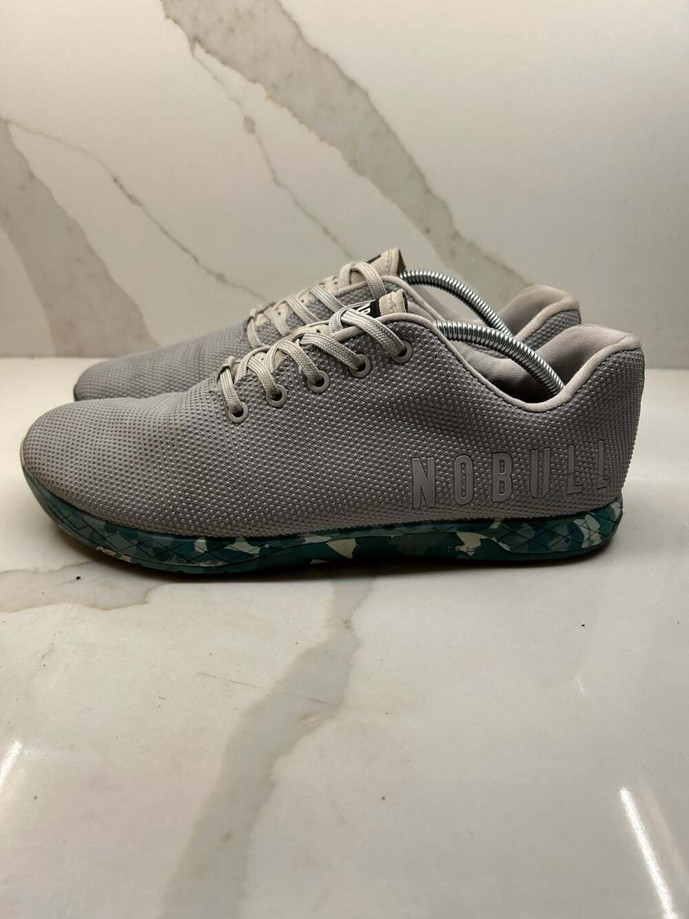 NoBull Men's 12.5 Camouflage Camo Gray Blue Arctic Wild Athletic Shoes